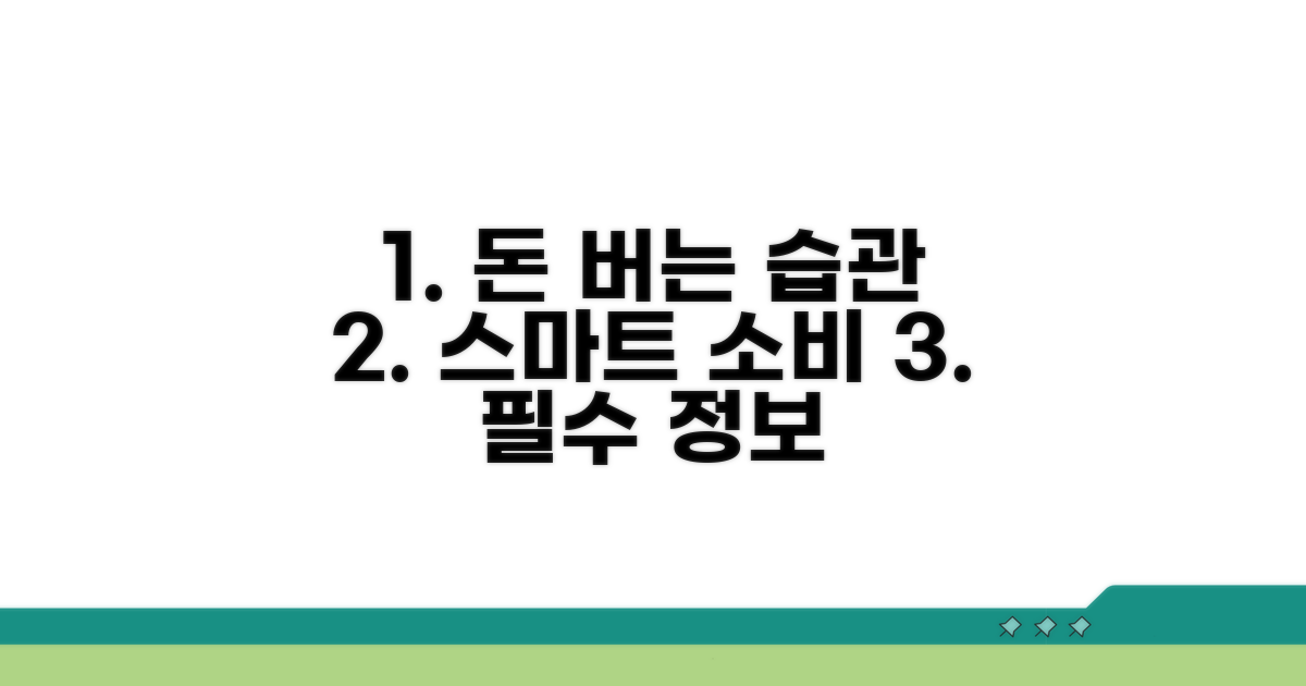 현명한 지출 위한 필수 정보