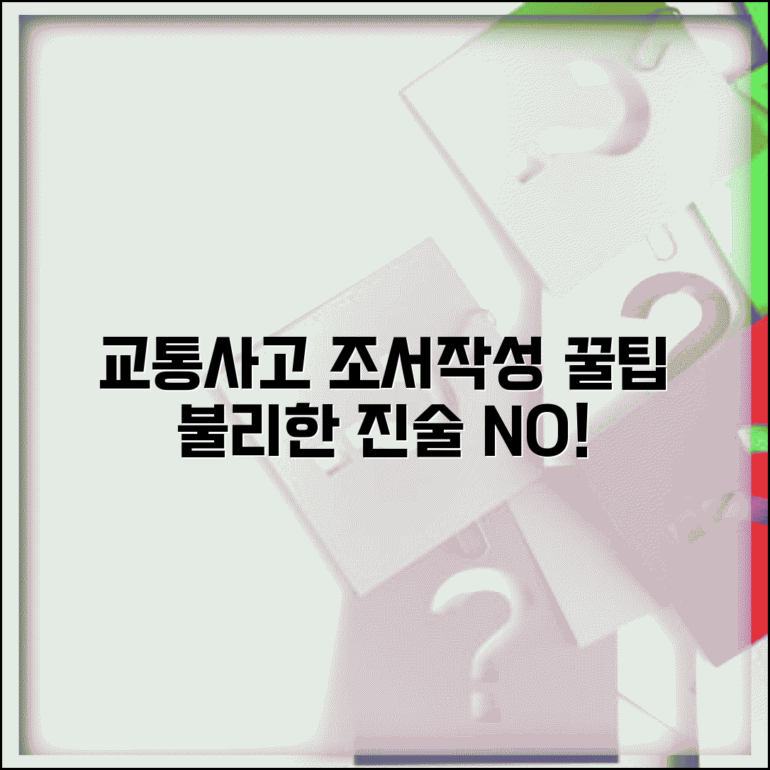 교통사고 경찰 조서 작성 주의사항 | 사고 경위서 작성시 불리한 진술 피하는 방법