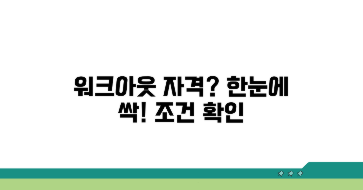 개인워크아웃 자격 조건 한눈에