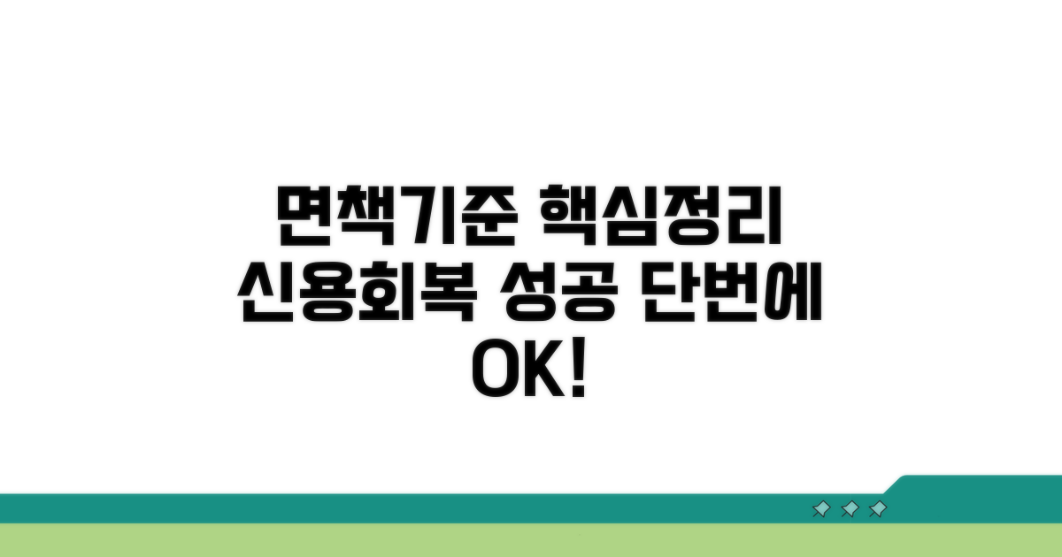 신용회복위원회 면책 기준 핵심 정리