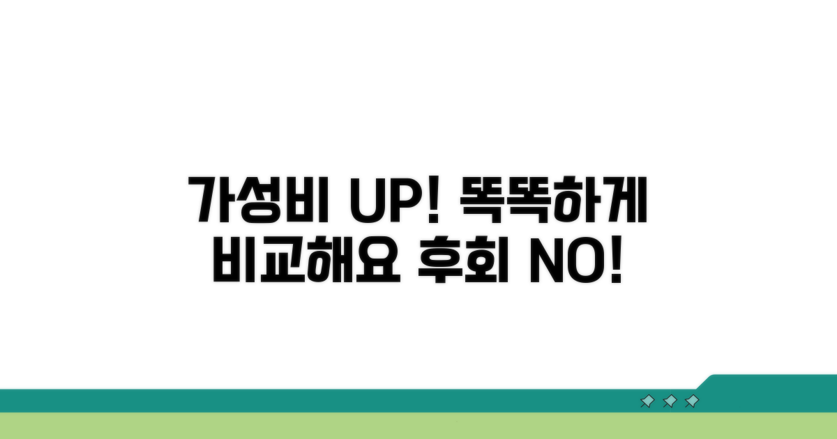 비용 대비 효과, 꼼꼼히 따져봐요