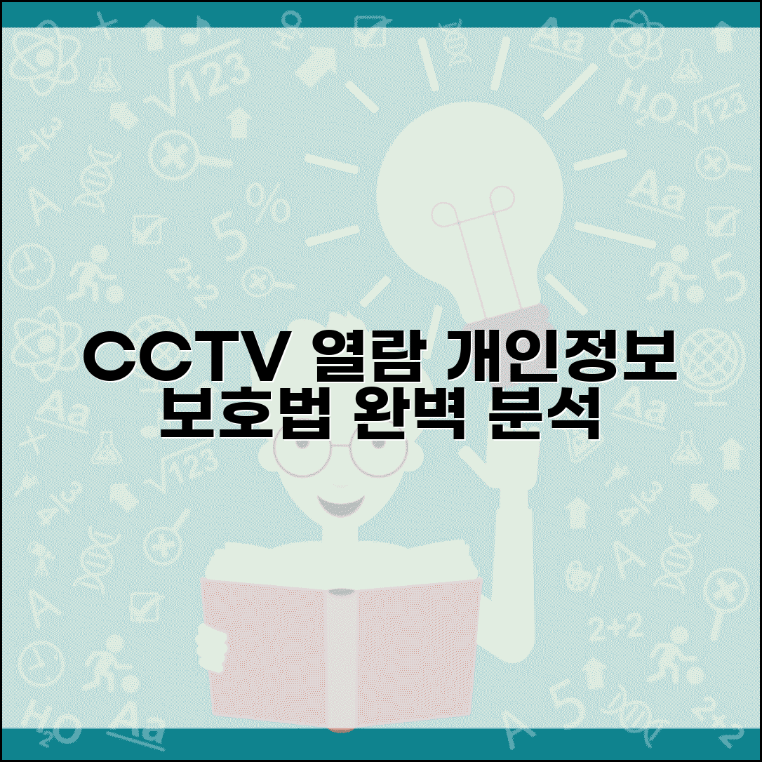 CCTV열람 개인정보 보호법 해설 | 적법한 요청 절차 및 주의사항 완벽 분석