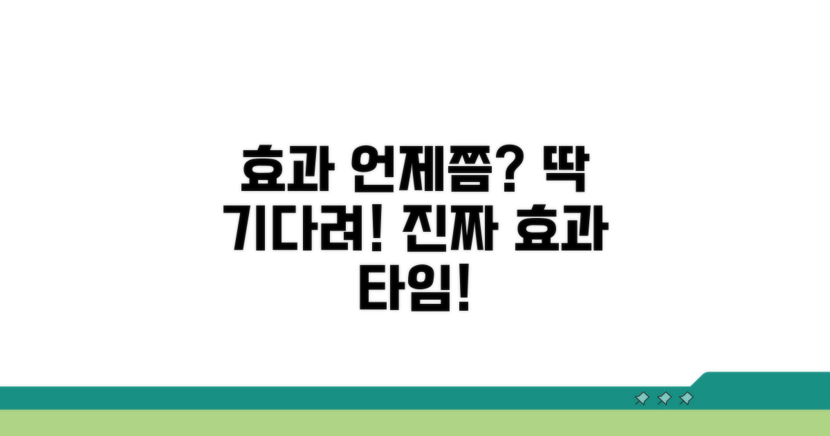 얼마나 기다려야 효과 볼까?