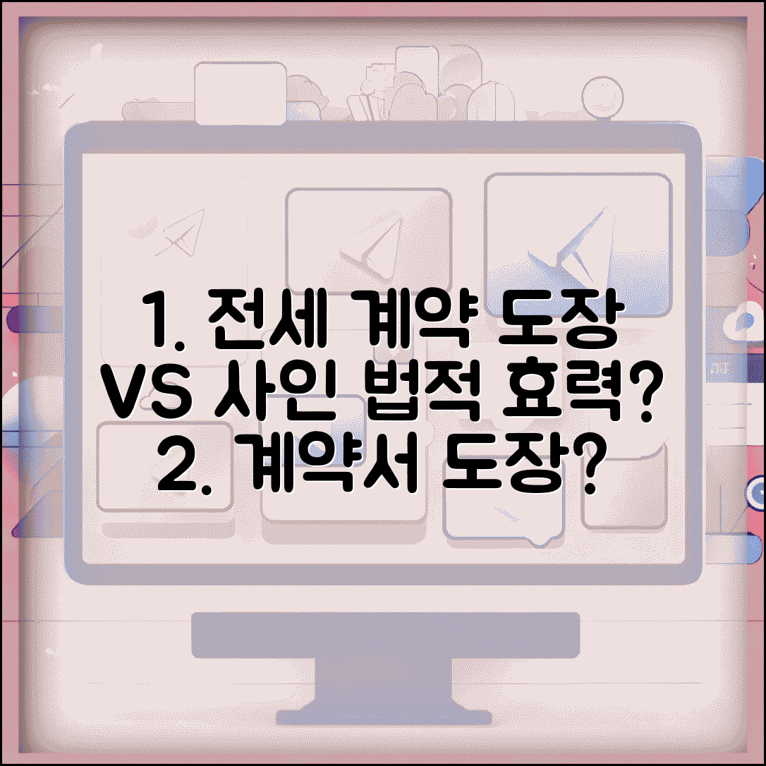 전세 계약서 도장 대신 사인해도 법적 효력 있나요 | 계약서 서명, 도장 vs 사인, 법적 효력 완벽 정리