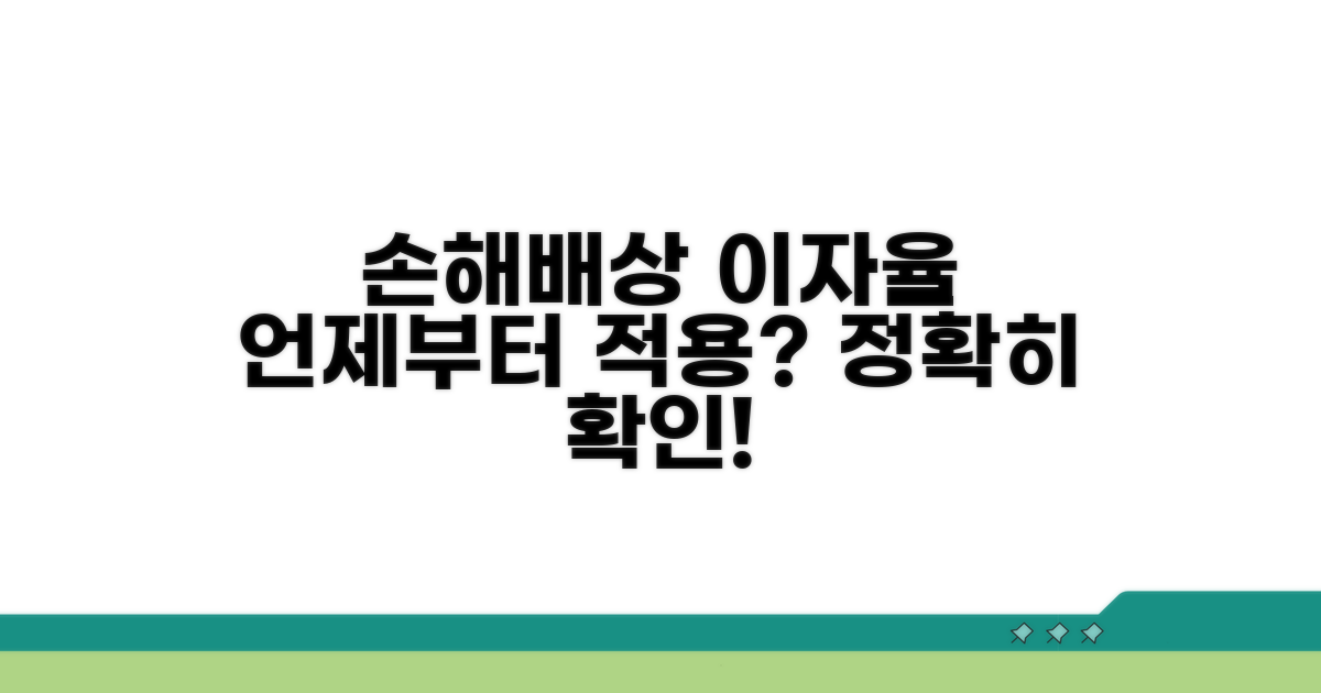 손해배상 이자율, 언제부터 적용될까?