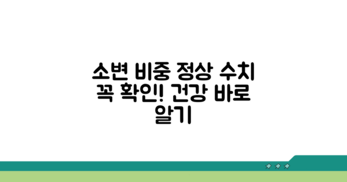 소변 비중 정상 수치 기준 확인