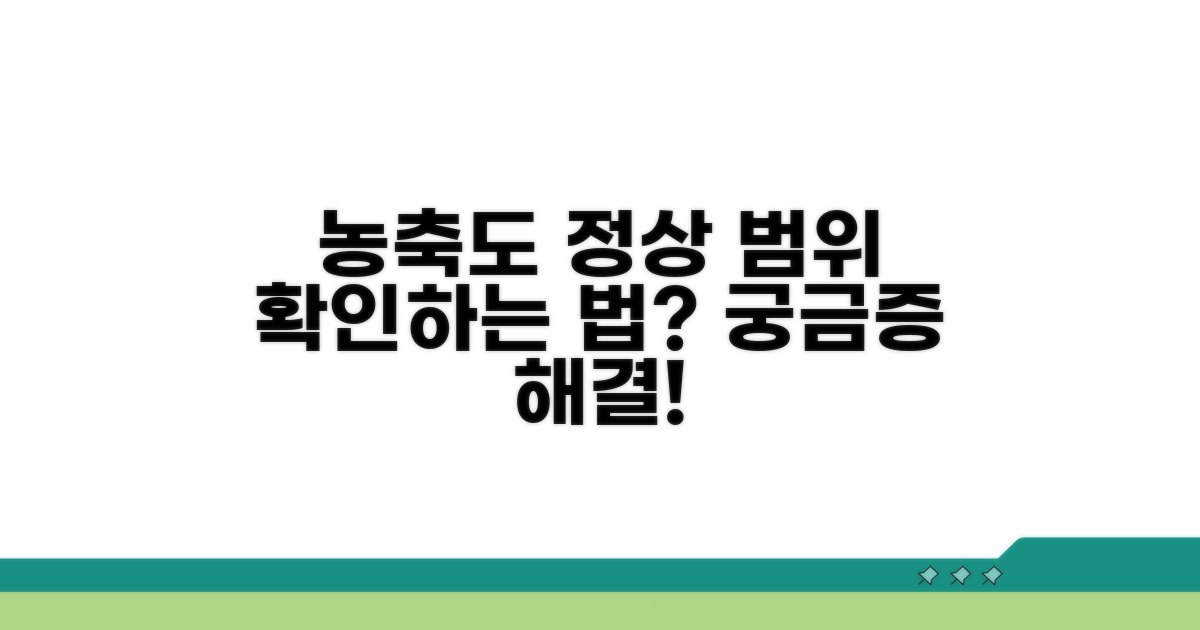 농축도 정상 범위, 어떻게 볼까?