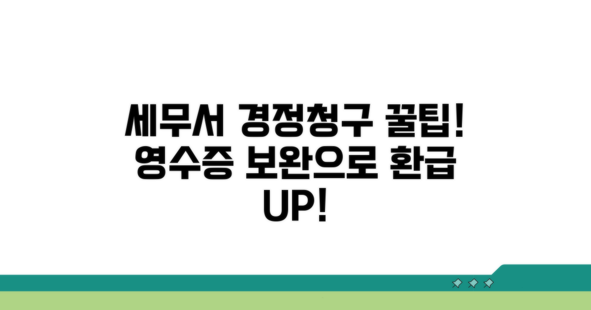 세무서 경정청구로 영수증 보완