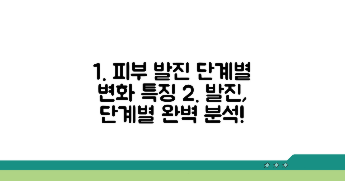 피부 발진 단계별 변화와 특징