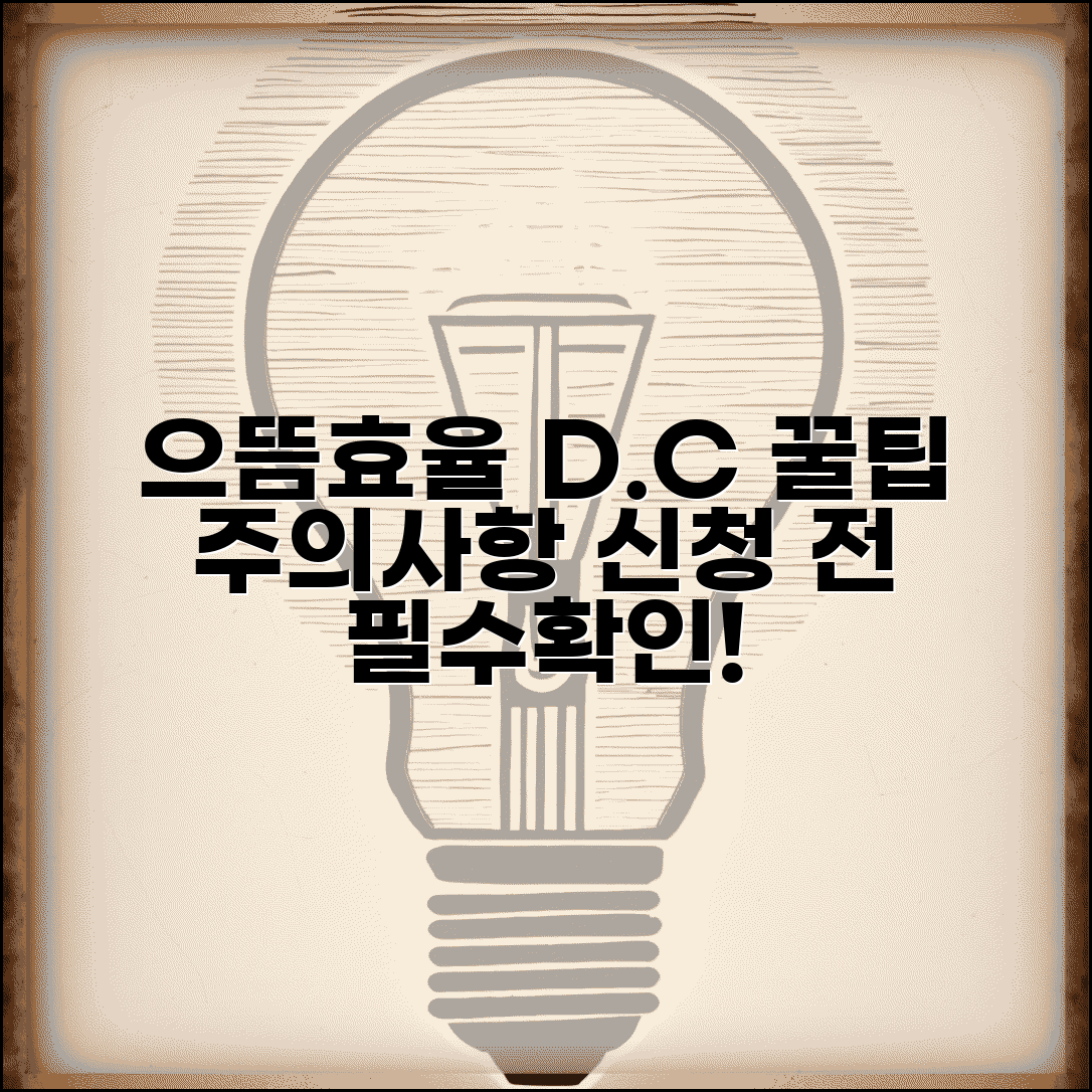 으뜸효율 디시 후기 총정리 | 실제 신청 꿀팁 및 주의사항, 신청 전 필수 확인