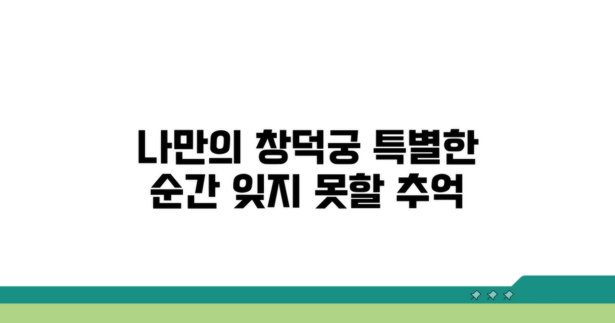 나만의 특별한 창덕궁 여행 만들기