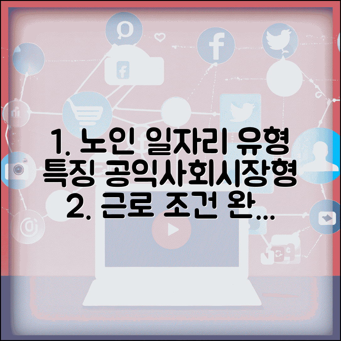 노인일자리사업 유형 및 특징 | 공익형 사회서비스형 시장형 비교 및 근로 조건 총정리