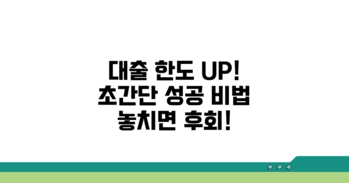 대출 한도 늘리기 성공 전략