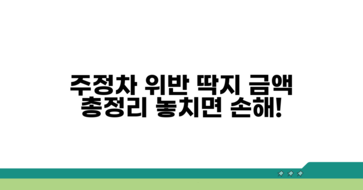 주정차 위반 과태료 금액 기준 총정리