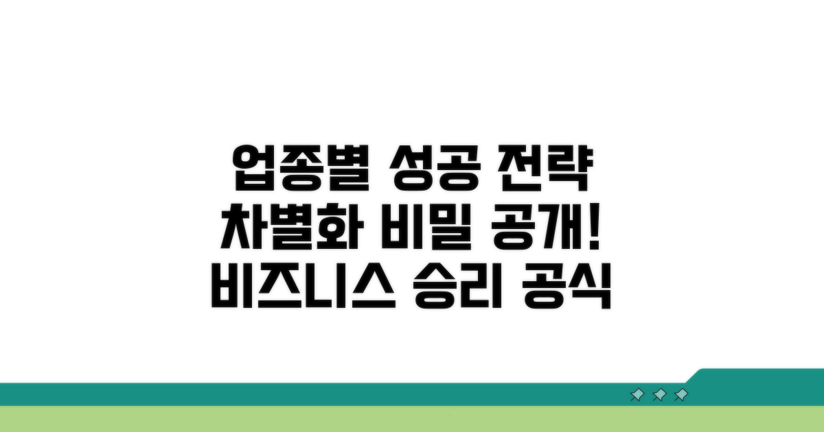 업종별 성공 전략과 차별화 방안