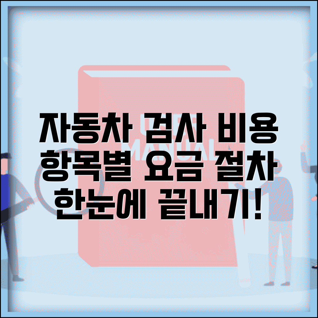 자동차 종합검사 비용 세부 내역 | 배출가스, 소음, 안전도 검사 항목별 요금 및 절차 총정리