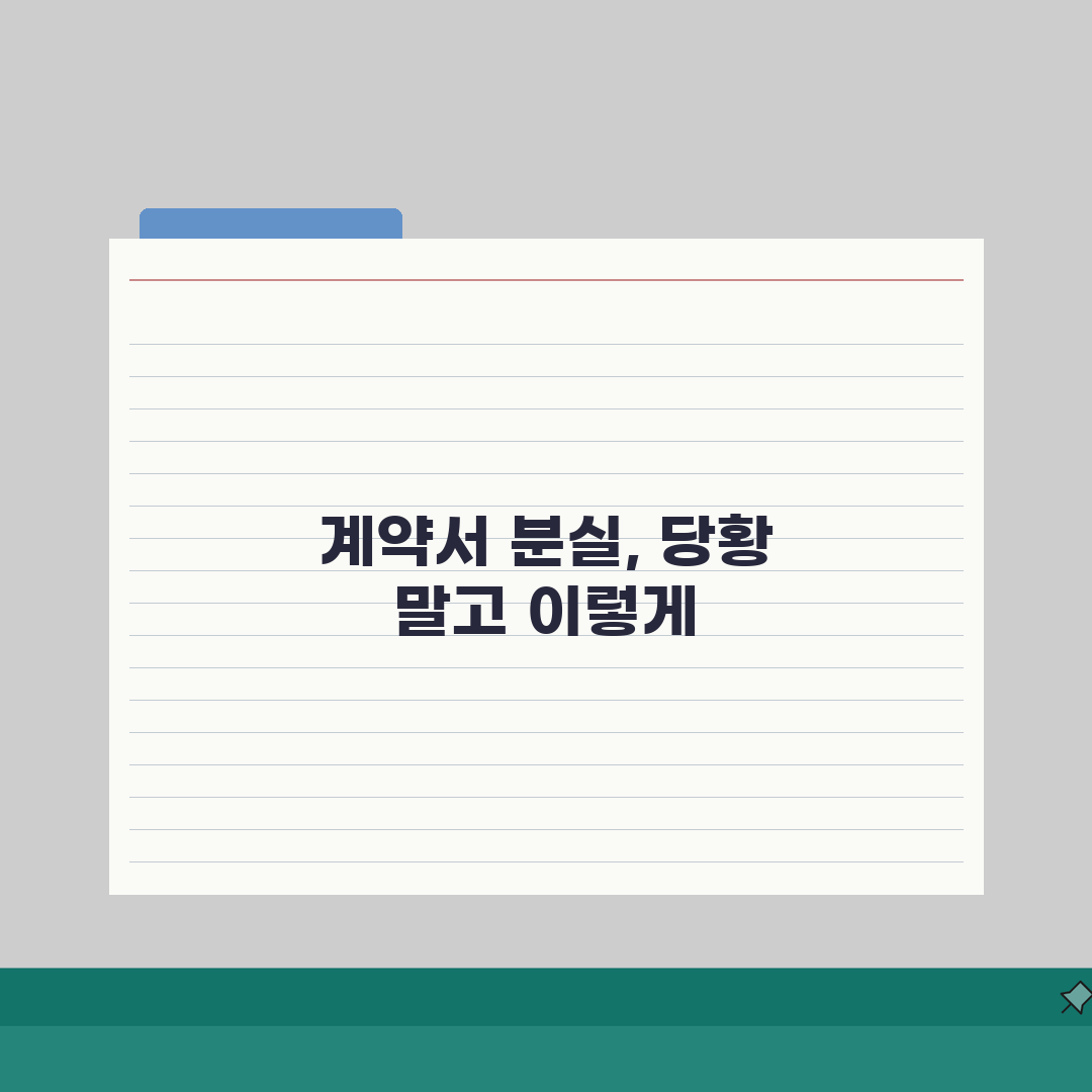 임대차계약서 분실시 대처방법, 재발급 절차(+확정일자, 증명)