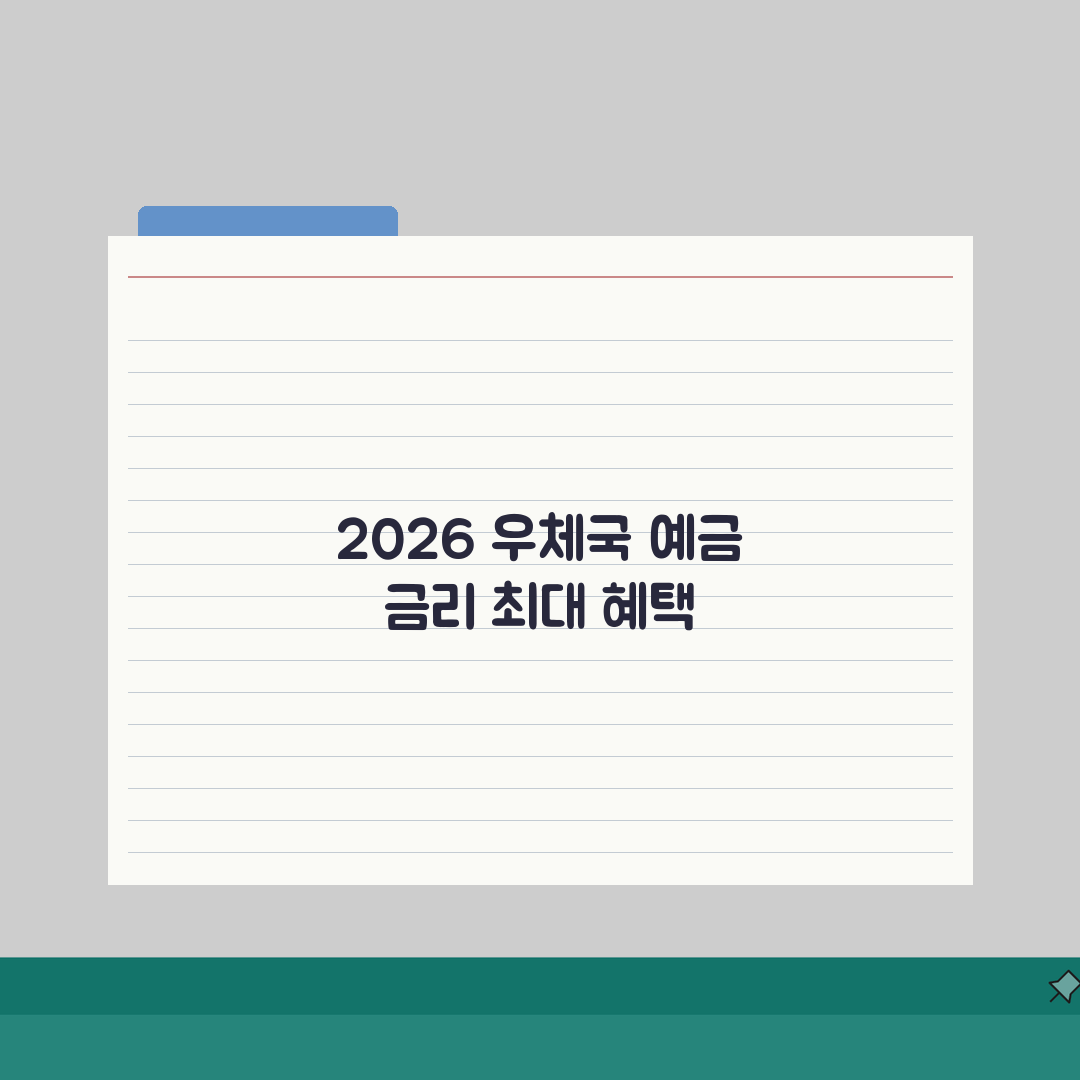 우체국 예금 금리 2026 총정리 | 금리 인상기 최대 혜택 받은 상품들 솔직후기, 직접